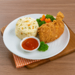 Ayam Crispy Nasi Daun Jeruk